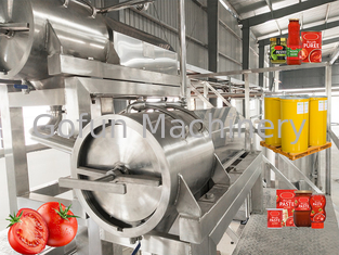 SUS 304/316L linea di lavorazione della salsa ketchup risparmio energetico 10 - 100T/D