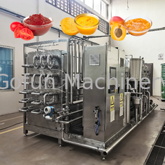 Macchine automatiche di sterilizzazione di mele e pere pasta / polpa / salsa / marmellata UHT tubo in tubo