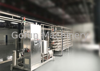Sistema di sterilizzazione tubolare SS304 UHT della macchina automatica dello sterilizzatore per i prodotti lattier-caseario