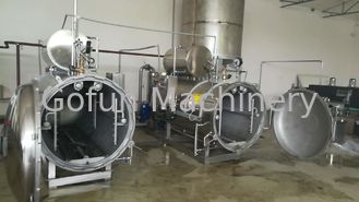 Capacità su misura di alta efficienza della macchina dello sterilizzatore UHT della storta dell'ortaggio da frutto