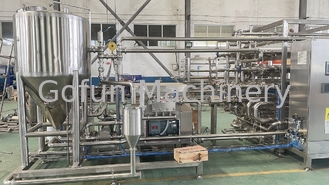 Succo / latticini / bevande / sciroppo macchina di sterilizzazione tubolare 304 in acciaio inossidabile